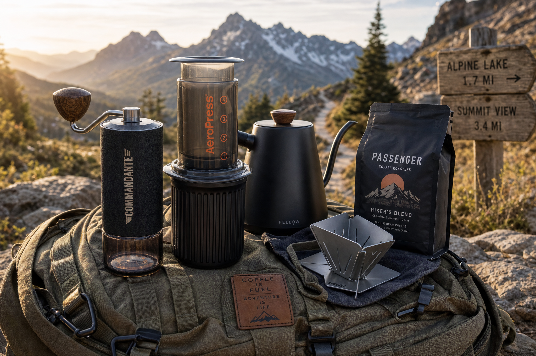 Travel coffee kit